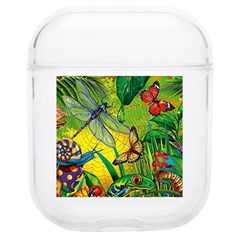 The Chameleon Colorful Mushroom Jungle Flower Insect Summer Dragonfly Soft Tpu Airpods 1/2 Case