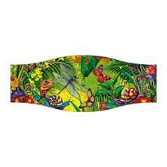 The Chameleon Colorful Mushroom Jungle Flower Insect Summer Dragonfly Stretchable Headband by Cemarart