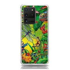 The Chameleon Colorful Mushroom Jungle Flower Insect Summer Dragonfly Samsung Galaxy S20 Ultra 6 9 Inch Tpu Uv Case by Cemarart