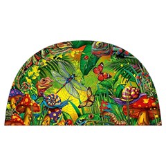 The Chameleon Colorful Mushroom Jungle Flower Insect Summer Dragonfly Anti Scalding Pot Cap by Cemarart