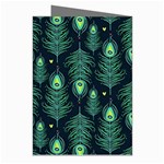 Peacock Pattern Greeting Cards (Pkg of 8) Right