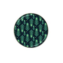 Peacock Pattern Hat Clip Ball Marker by Cemarart