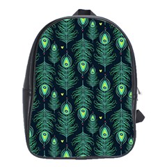 Peacock Pattern School Bag (large)