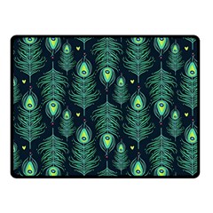 Peacock Pattern Fleece Blanket (small) by Cemarart