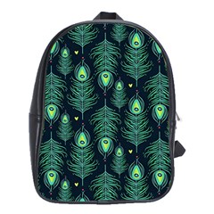 Peacock Pattern School Bag (xl)