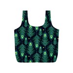 Peacock Pattern Full Print Recycle Bag (S) Front