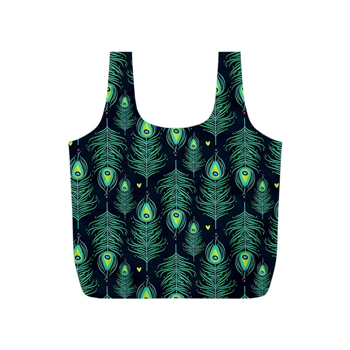 Peacock Pattern Full Print Recycle Bag (S)