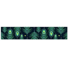 Peacock Pattern Large Premium Plush Fleece Scarf  by Cemarart