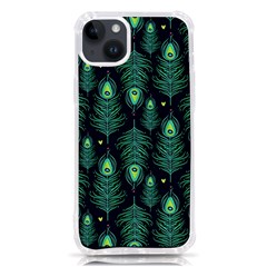 Peacock Pattern Iphone 14 Plus Tpu Uv Print Case by Cemarart