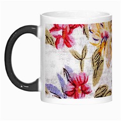 Flower Texture, Knitted Texture, Background With Big Red Morph Mug by nateshop