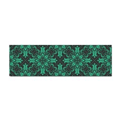 Green Damask Pattern Vintage Floral Pattern, Green Vintage Sticker Bumper (100 Pack) by nateshop