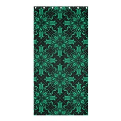 Green Damask Pattern Vintage Floral Pattern, Green Vintage Shower Curtain 36  X 72  (stall)  by nateshop