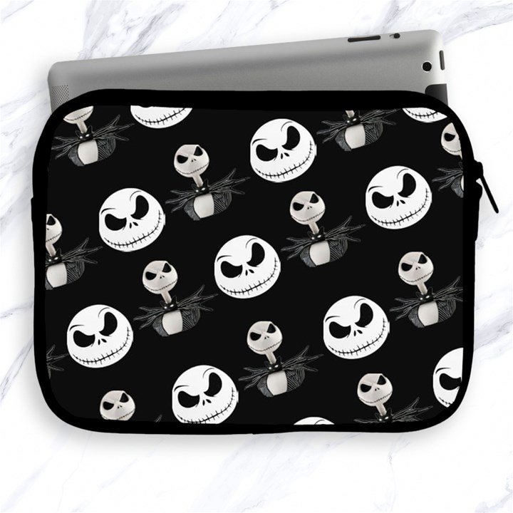 Jack Print, White, Before, Plain, Black, Simple, Christmas Apple iPad 2/3/4 Zipper Cases