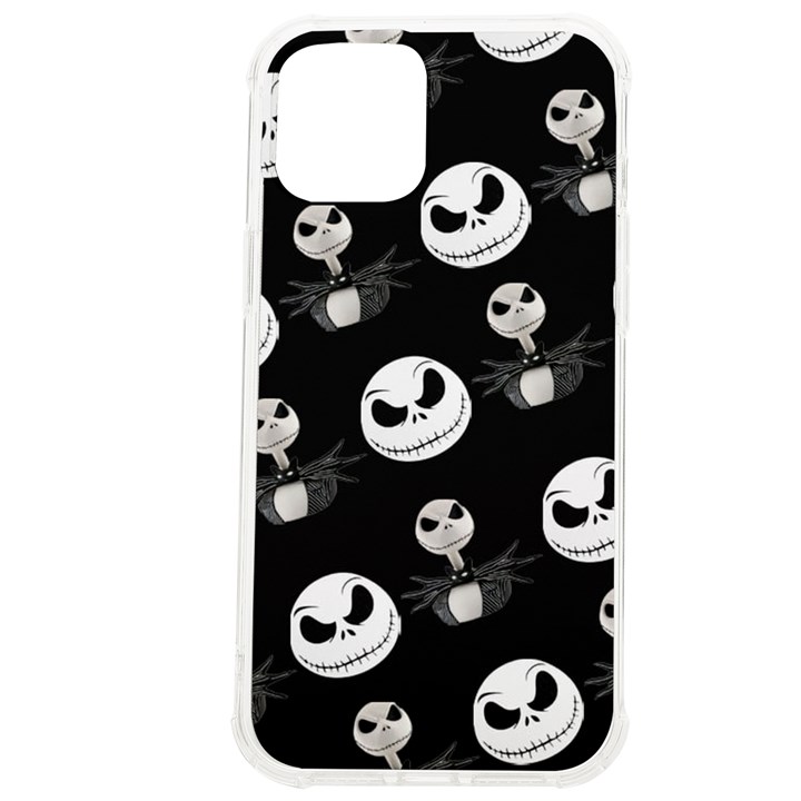 Jack Print, White, Before, Plain, Black, Simple, Christmas iPhone 12 Pro max TPU UV Print Case