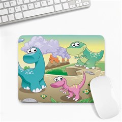 Kids Mural Cartoon Dinosaur Small Mousepad by nateshop