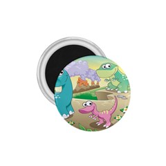 Kids Mural Cartoon Dinosaur 1 75  Magnets by nateshop