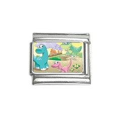 Kids Mural Cartoon Dinosaur Italian Charm (9mm) by nateshop