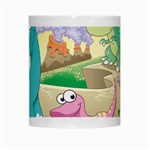 Kids Mural Cartoon Dinosaur White Mug Center