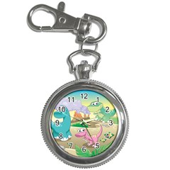 Kids Mural Cartoon Dinosaur Key Chain Watches by nateshop