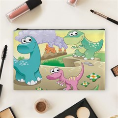 Kids Mural Cartoon Dinosaur Cosmetic Bag (large) by nateshop