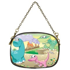 Kids Mural Cartoon Dinosaur Chain Purse (one Side) by nateshop