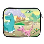 Kids Mural Cartoon Dinosaur Apple iPad 2/3/4 Zipper Cases Front