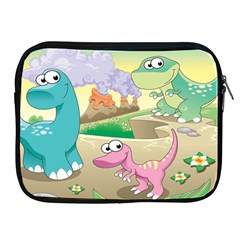 Kids Mural Cartoon Dinosaur Apple Ipad 2/3/4 Zipper Cases by nateshop