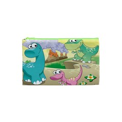 Kids Mural Cartoon Dinosaur Cosmetic Bag (xs) by nateshop