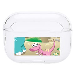 Kids Mural Cartoon Dinosaur Hard Pc Airpods Pro Case by nateshop