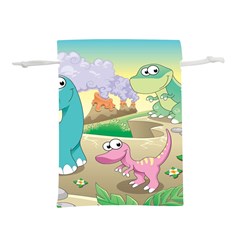 Kids Mural Cartoon Dinosaur Lightweight Drawstring Pouch (s) by nateshop