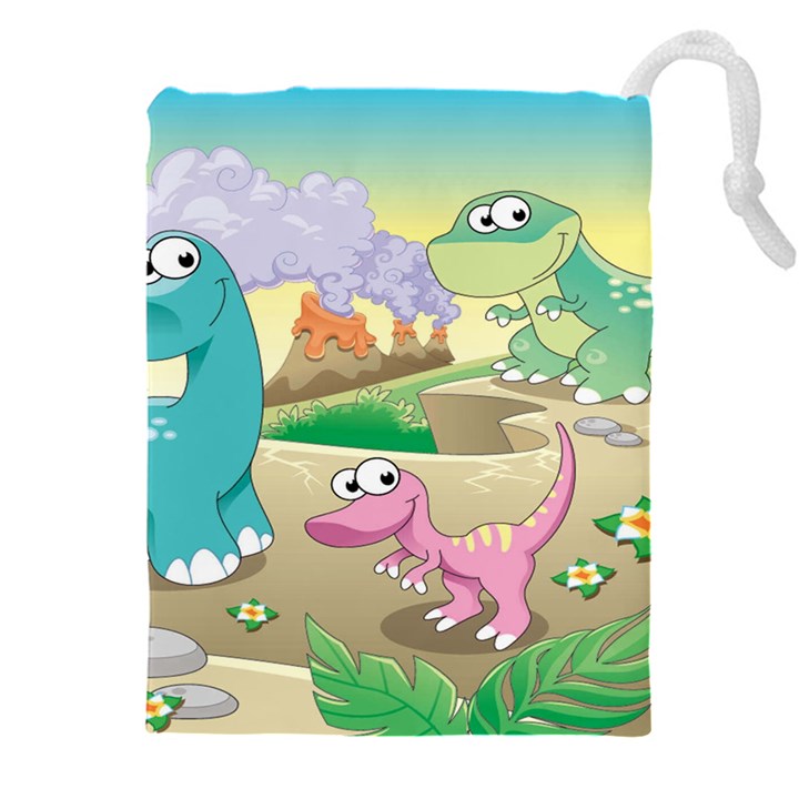 Kids Mural Cartoon Dinosaur Drawstring Pouch (4XL)