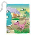 Kids Mural Cartoon Dinosaur Drawstring Pouch (4XL) Back