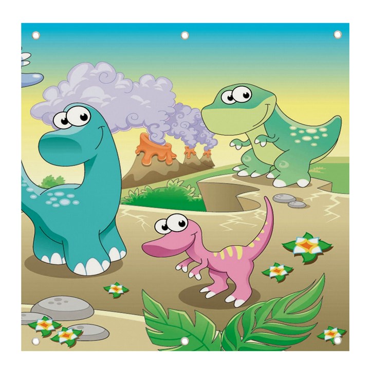 Kids Mural Cartoon Dinosaur Banner and Sign 4  x 4 