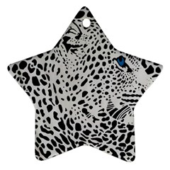 Leopard In Art, Animal, Graphic, Illusion Ornament (star)