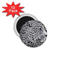 Leopard In Art, Animal, Graphic, Illusion 1 75  Magnets (10 Pack)  by nateshop