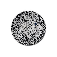 Leopard In Art, Animal, Graphic, Illusion Magnet 3  (round) by nateshop