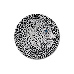 Leopard In Art, Animal, Graphic, Illusion Magnet 3  (Round) Front