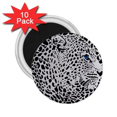 Leopard In Art, Animal, Graphic, Illusion 2 25  Magnets (10 Pack)  by nateshop