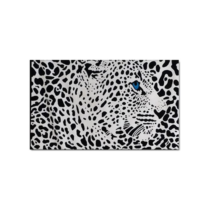 Leopard In Art, Animal, Graphic, Illusion Sticker Rectangular (10 pack)