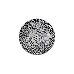 Leopard In Art, Animal, Graphic, Illusion Golf Ball Marker (10 Pack) by nateshop