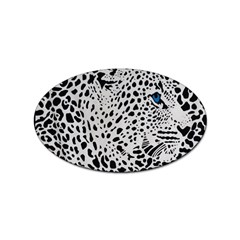 Leopard In Art, Animal, Graphic, Illusion Sticker Oval (10 Pack) by nateshop