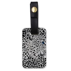 Leopard In Art, Animal, Graphic, Illusion Luggage Tag (one Side) by nateshop