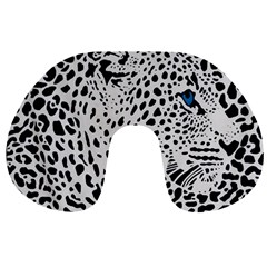 Leopard In Art, Animal, Graphic, Illusion Travel Neck Pillow by nateshop