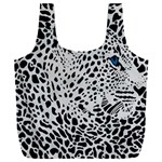 Leopard In Art, Animal, Graphic, Illusion Full Print Recycle Bag (XXL) Back