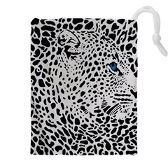 Leopard In Art, Animal, Graphic, Illusion Drawstring Pouch (4xl) by nateshop