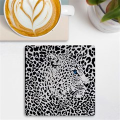 Leopard In Art, Animal, Graphic, Illusion Uv Print Square Tile Coaster  by nateshop