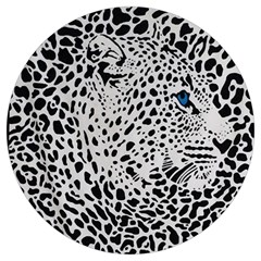 Leopard In Art, Animal, Graphic, Illusion Round Trivet by nateshop