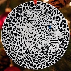 Leopard In Art, Animal, Graphic, Illusion Uv Print Acrylic Ornament Round by nateshop