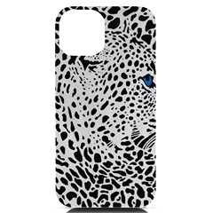 Leopard In Art, Animal, Graphic, Illusion Iphone 14 Black Uv Print Case by nateshop