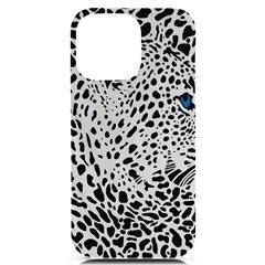 Leopard In Art, Animal, Graphic, Illusion Iphone 14 Pro Max Black Uv Print Case by nateshop